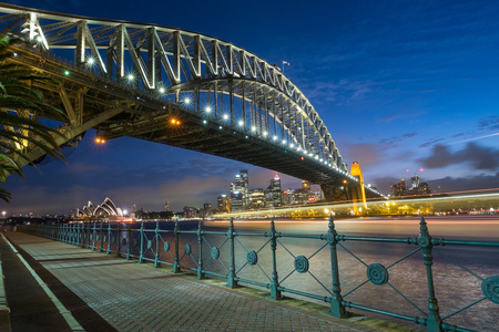 黄昏时分的悉尼天际线图片