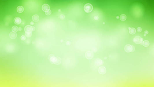 模糊与闪耀的灯光矢量抽象图像。景的绿色背景