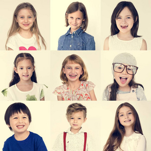 孩子们可爱的多样性