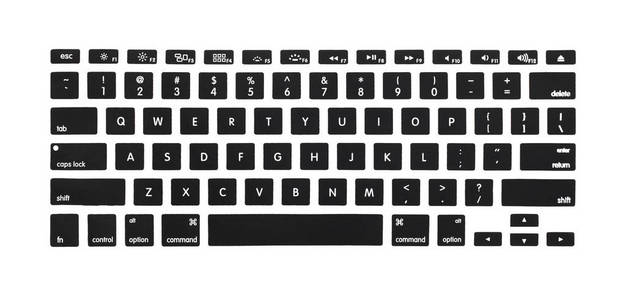 黑色硅胶电脑键盘