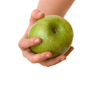 手握青苹果