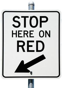 停在这里红色