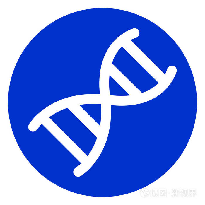 dna 蓝色圆圈图标