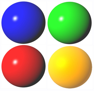 彩色抽象球