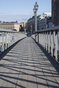 行人天桥桥在斯德哥尔摩