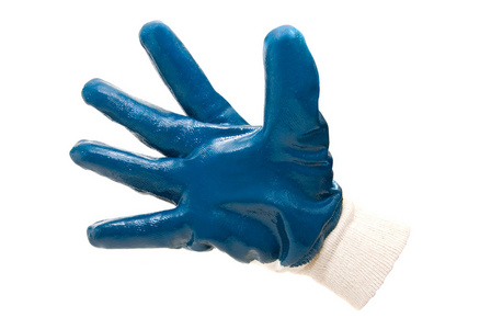 蓝色工作工业手套