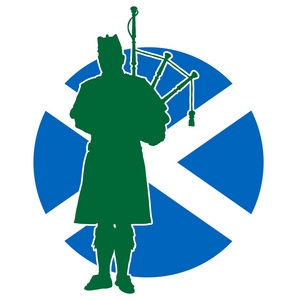 苏格兰风笛手旗