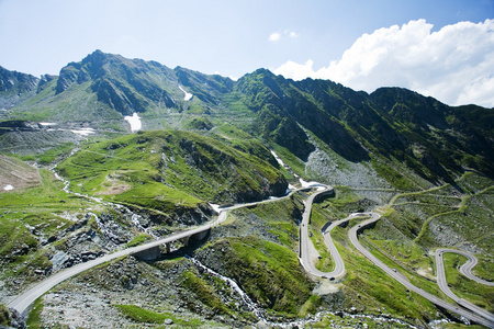 罗马尼亚的transfagarasan公路