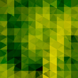 绿色的几何形状的背景。抽象的三角形几何背景。马赛克拼图。矢量 Eps 10。矢量图