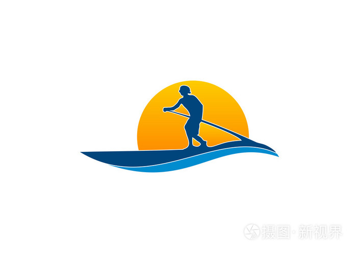 桨冲浪板标志