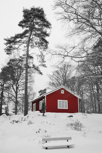 瑞典冬季景色