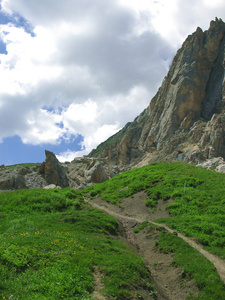 跟踪在山中