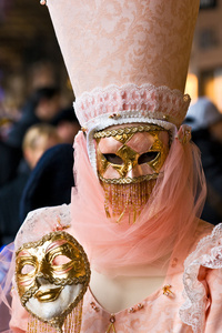 威尼斯面具狂欢节。
