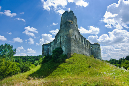 在 Sidoriv 的中世纪城堡