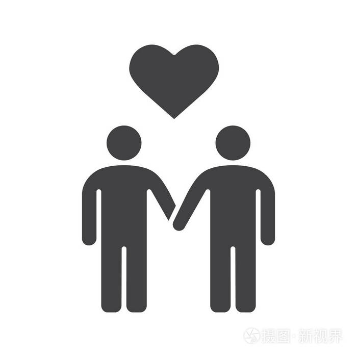 同性恋情侣标志符号图标