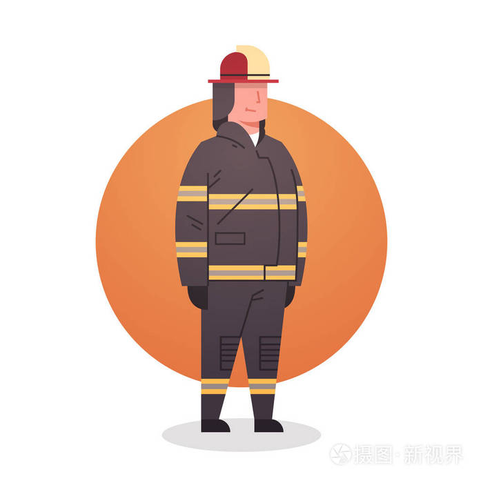 消防员图标消防专业工作者职业