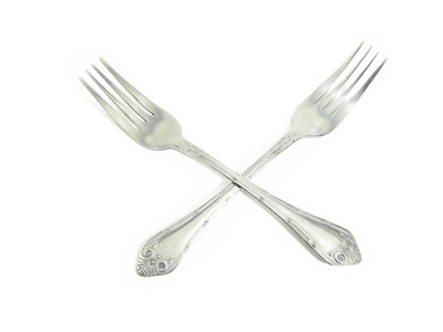 西餐刀和叉，一副刀叉餐具