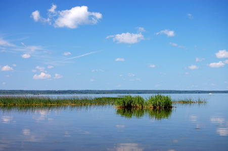 俄罗斯佩雷斯拉夫尔美丽的湖泊