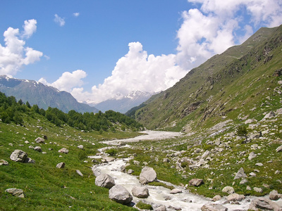 高山上的河流