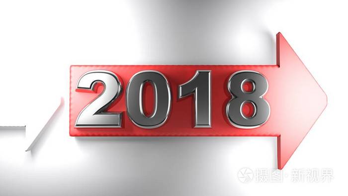 2018 镀铬上红色箭头