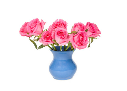 美丽的花束，五颜六色的粉红色玫瑰