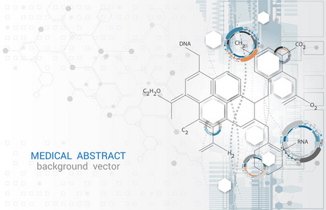 抽象矢量医疗灰色背景图形插图图片