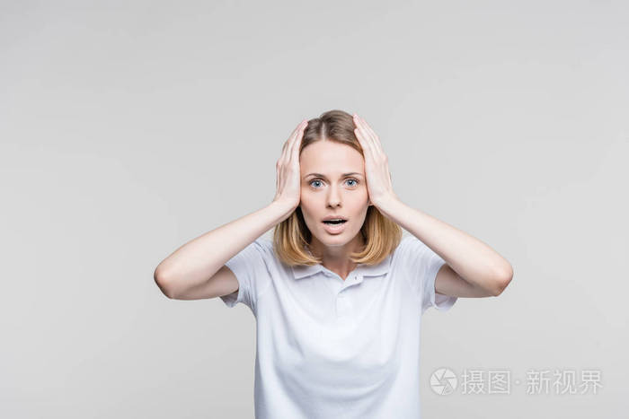 震惊的美女