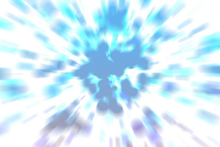 抽象模糊的蓝色圆圈爆炸背景