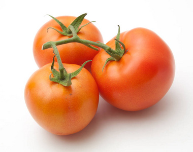 西红柿上白色隔离