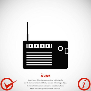 广播电台图标矢量图片
