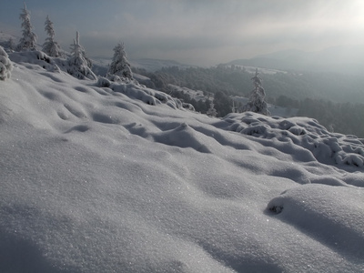 冬季山坡