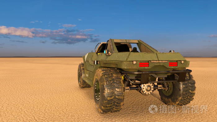 3d cg 渲染的越野车