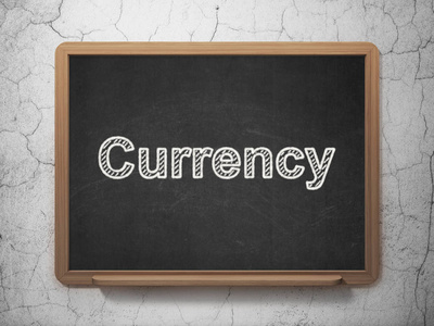 货币概念 货币上黑板背景