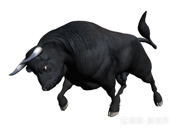 公牛 股市看涨的人 力大如牛的人 大型雄性动物