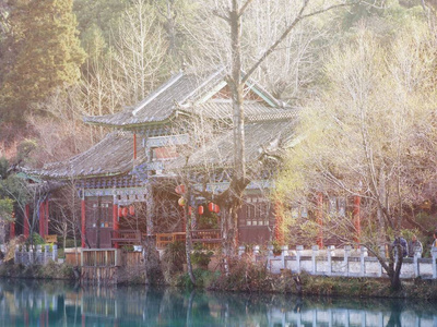 皇家宫殿在中国美丽的花园