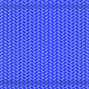 冬季针织蓝色图案。纺织背景