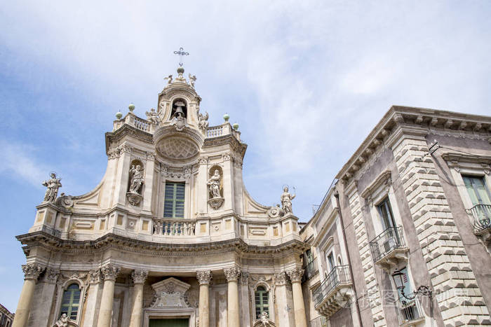 大教堂德拉 collegiata,卡塔尼亚,西西里岛意大利