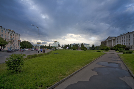 俄罗斯普斯科夫市中心