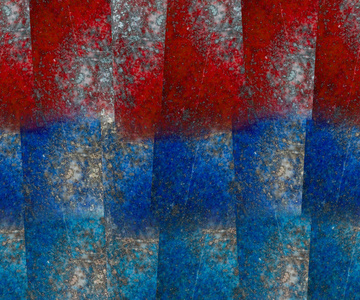 红色和蓝色天青石块灰色背景图片