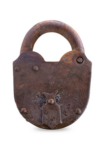 旧的生锈锁