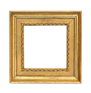 镀金的木制框架，为一张图片的