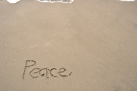 写在沙滩上的和平