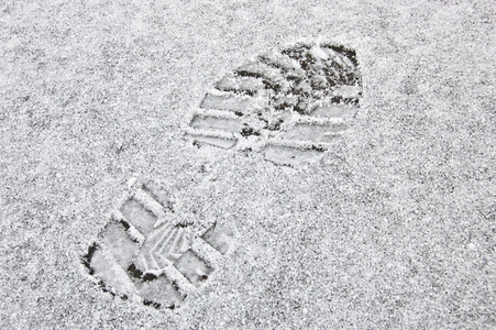 雪的足迹图片