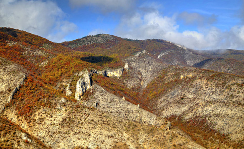 美丽的风景，在山中