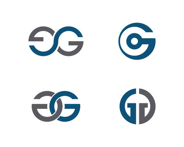 G 字母 Logo 模板矢量图标设计