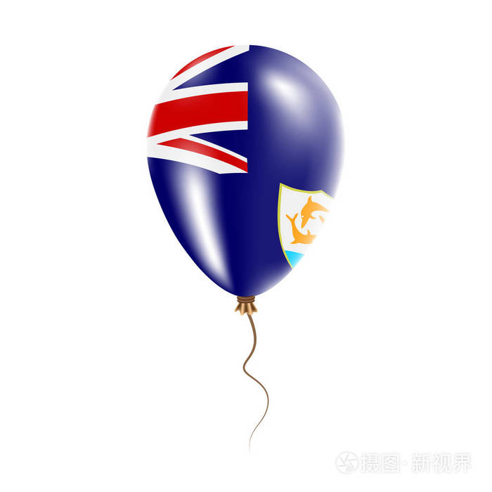 安圭拉气球与国旗光明气球于国家民族色彩国家