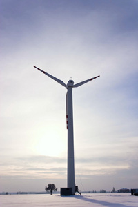 Beautiful landscape with windmill