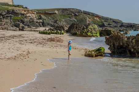 praia da ilha do pessegueiro海滩靠近港口covo portugal。