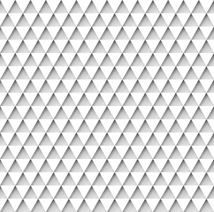 白色的三角形的几何无缝模式