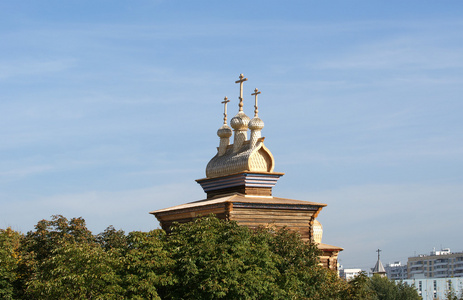 莫斯科俄罗斯科洛门斯克耶。 木制教堂